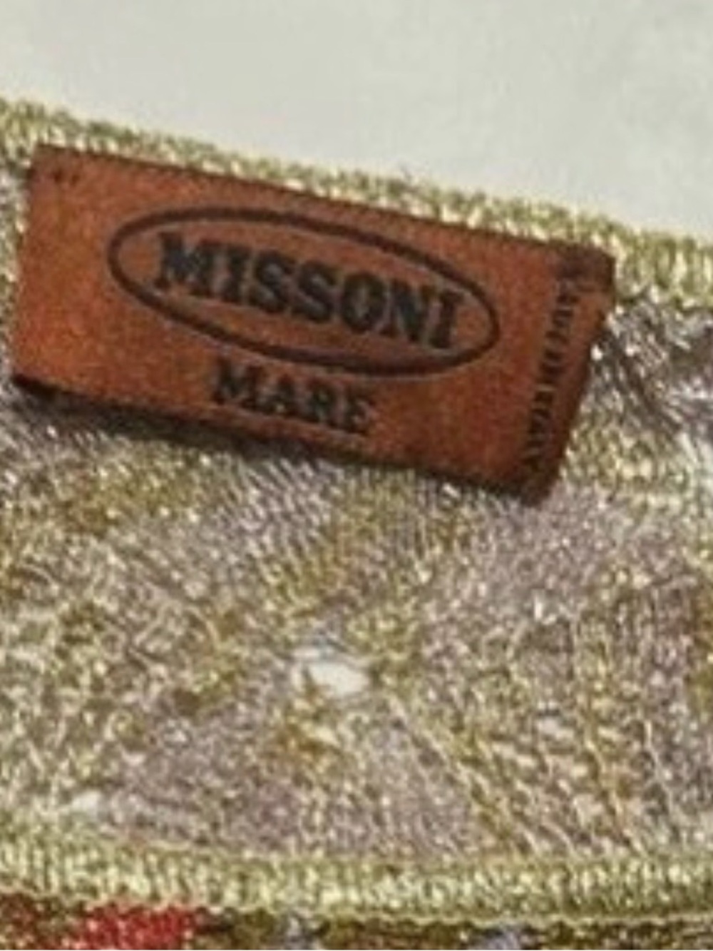 Missoni Metallic Floral Knit Top in Olive, Coral and Cream - Picture 3 of 4